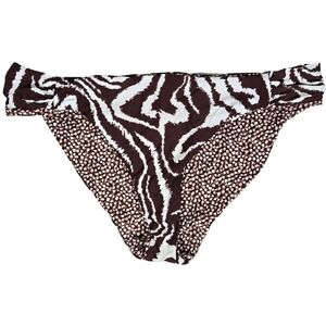 La Blanca Fierce Lines Reversible Side‎ Shirred Hipster Bottom 16 NWT